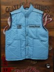 画像1: GOODYEAR EAGLE OFFICIAL RACING PUFFY VEST LARGE SKYBLUE