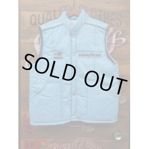 画像: GOODYEAR EAGLE OFFICIAL RACING PUFFY VEST LARGE SKYBLUE