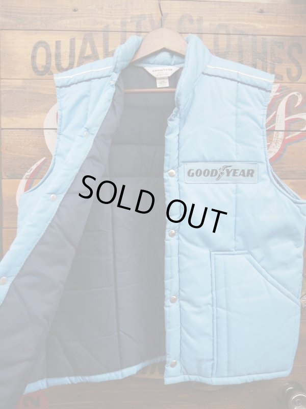 画像4: GOODYEAR EAGLE OFFICIAL RACING PUFFY VEST LARGE SKYBLUE