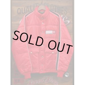 画像: FIRESTONE SWINGSTER VTG RACING JACKET MEDIUM RED