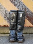 画像3: ASHMAN 6 LETHER BELT VINTAGE OFFROAD BOOTS BLACK 26.5cm