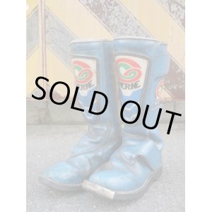 画像: GAERNE VINTAGE MOTOCROSS BOOTS BLUE 26.5cm