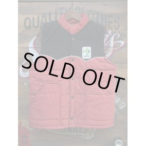 画像: AGRIGOLD SWINGSTER VTG PUFFY VEST RED×BLACK MEDIUM