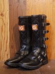 画像1: RG VTG MOTOCROSS BOOTS 7 LETHER BELT BLACK 26-26.5cm 