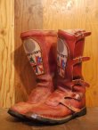 画像1: ALPINESTARS VINTAGE MOTOCROSS BOOTS RED 29cm