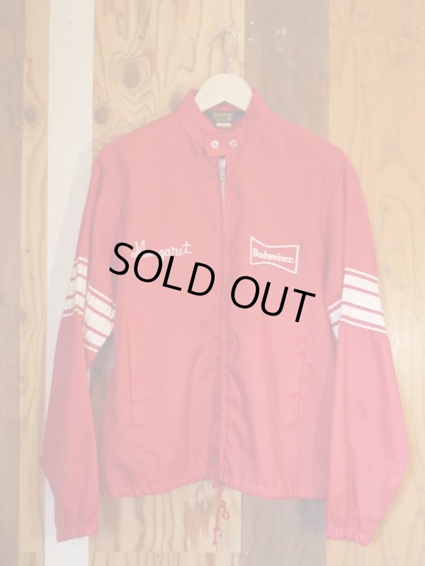 画像1: BUDWEISER SWINGSTER VTG NYLON JACKET RED SMALL