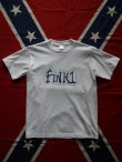 画像1: FINK1 LOGO T-SHIRT WHITE×NAVY