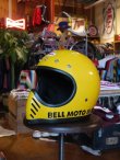 画像1: 1970s BELL HELMETS MOTO3 FIRST MODEL SNELL75 YELLOW 58-59cm