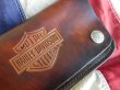 画像3: HARLEY DAVIDSON OFFICIAL LOGO VINTAGE BIKERS WALLET BROWN