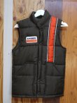 画像1: U-HAUL SWINGSTER RACING PUFFY VEST BROWN×ORANGE X-SMALL