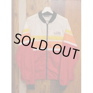 画像: TOYOTALINE VTG NYLON JACKET WHITE×RED M