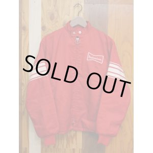 画像: BUDWEISER SWINGSTER VTG RACING NYLON BOA JACKET RED S