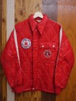 画像1: SWINGSTER VTG PUFFY RACING JACKET RED SM”CLOWNING FOR JESUS BUBBLES” 