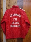 画像2: SWINGSTER VTG PUFFY RACING JACKET RED SM”CLOWNING FOR JESUS BUBBLES” 