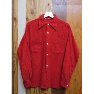 画像: 60s CLUBMAN VTG FLANNEL SHIRT MADE IN USA RED SM