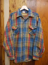 画像: OSHKOSH VTG COTTON FLANNEL SHIRT MADE IN USA L-XL