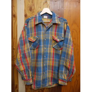 画像: OSHKOSH VTG COTTON FLANNEL SHIRT MADE IN USA L-XL