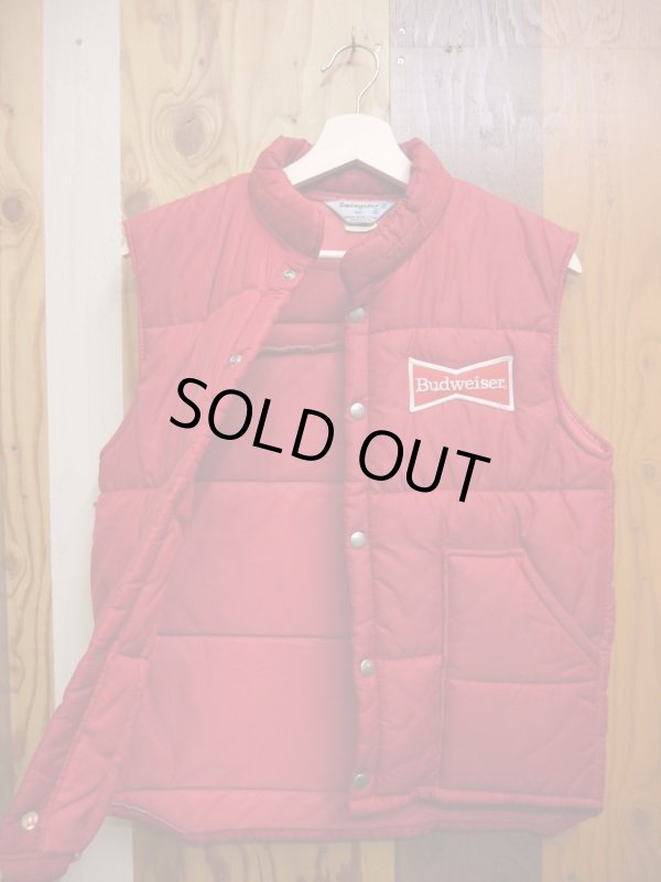 画像5: BUDWEISER SWINGSTER VTG PUFFY VEST MEDIUM RED