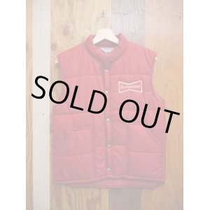 画像: BUDWEISER SWINGSTER VTG PUFFY VEST MEDIUM RED