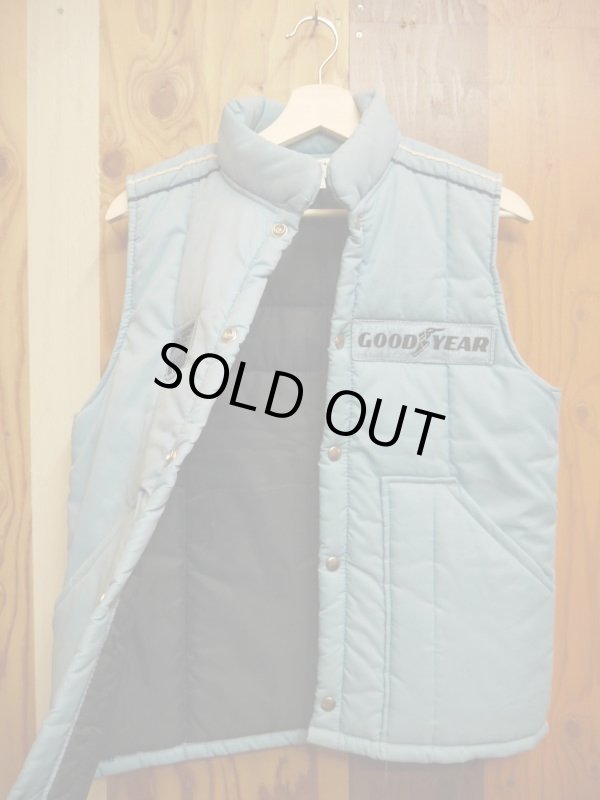 画像5: GOODYEAR EAGLE OFFICIAL RACING PUFFY VEST SMALL SKYBLUE