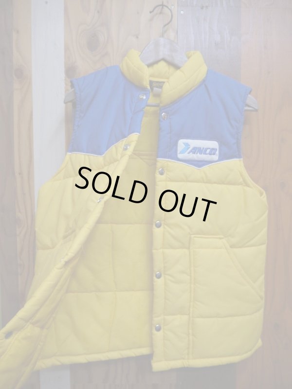 画像5: ANCO SWINGSTER VTG PUFFY VEST MEDIUM YELLOW×BLUE