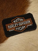 画像: HARLEYDAVIDSON LOGO VINTAGE PATCH DEAD STOCK BLACK