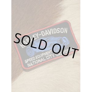 画像: HARLEYDAVIDSON SPEED EQUIPMENT NATIONAL CITY CALIFORNIA VINTAGE PATCH DEAD STOCK RED