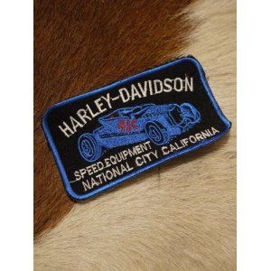 画像: HARLEYDAVIDSON SPEED EQUIPMENT NATIONAL CITY CALIFORNIA VINTAGE PATCH DEAD STOCK BLUE