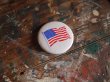 画像1: BUTTON WORKS NEVADA CITY CA AMERICAN FLAG VINTAGE PINBACK