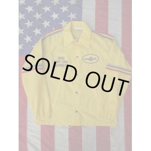 画像: PENNZOIL 1980 INDY 500 WINNER VTG NYLON RACING JACKET YELLOW L