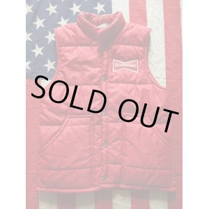 画像: BUDWEISER SWINGSTER VTG RACING PUFFY VEST RED S