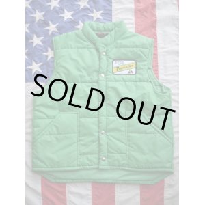 画像: ACCO FEEDS PAYMASTER SWINGSTER VTG PUFFY VEST GREEN L