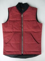 画像: SIXHELMETS PARAFFIN PUFFY WORK VEST BRICK RED