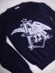 画像2: ANHEUSER BUSCH 3 STRIKES CUSTOM DESIGN VTG SWESTER NAVY MADE IN USA L