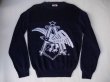 画像1: ANHEUSER BUSCH 3 STRIKES CUSTOM DESIGN VTG SWESTER NAVY MADE IN USA L