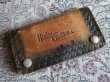 画像1: HARLEY DAVIDSON VTG CARVING BIKERS MEDIUM WALLET BROWN