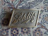 画像: SCHLITZ BEER VTG BELT BUCKLE ROLLING TRUCKERS BELT BUCKLE 