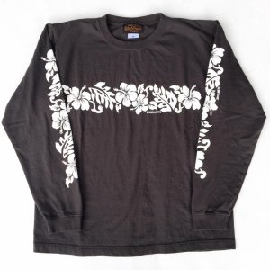 画像: SIXHELMETS HAWAIIAN LONG SLEEVE T-SHIRT SUMI BLACK