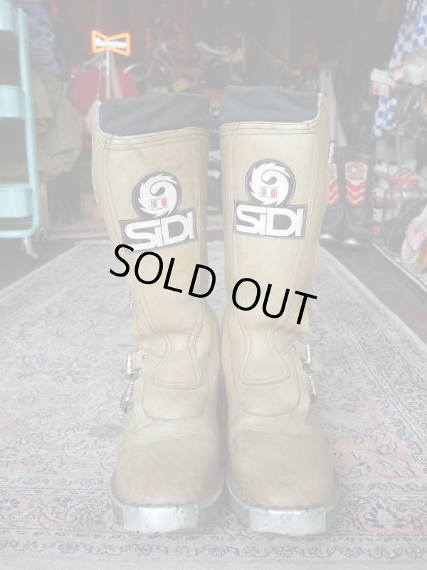 SIDIブーツ　ジョエルロバート　イタリア製 マッドマックス SIDI JOEL ROBERT VTG MOTOCROSS BOOTS BEIGE BROWN 44