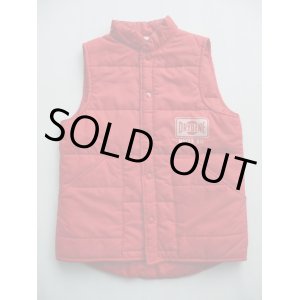 画像: DRYDENE MOTOR OIL VTG PUFFY VEST RED SMALL