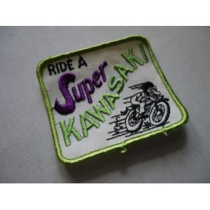 画像: RIDE A SUPER KAWASAKI VINTAGE PATCH 
