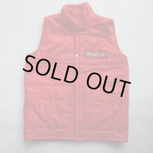 画像: SNAP-ON VTG PUFFY VEST RED