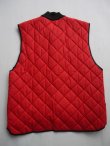 画像5: USA VTG INNNER THERMAL QUILTING PUFFY VEST RED