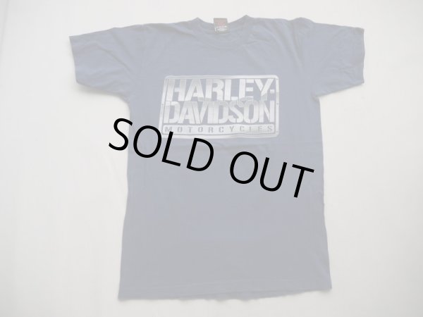 画像1: HARLEY DAVIDSON VTG T-SHIRT NAVY M