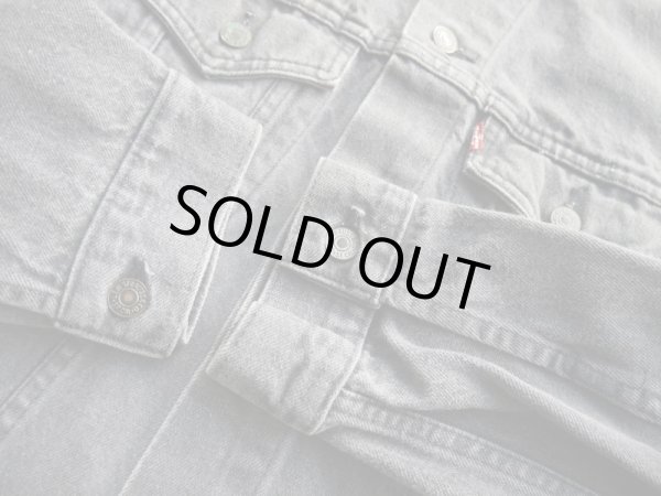 画像2: 80s LEVIS 75505 VTG DENIM JACKET BLACK 42