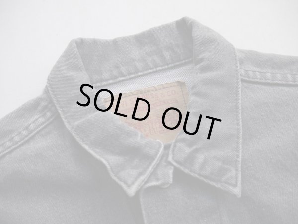 画像3: 80s LEVIS 75505 VTG DENIM JACKET BLACK 42