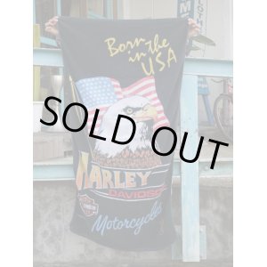 画像: 1985 HARLEY DAVIDSON MOTOR CYCLES BORN IN THE U.S.A. VTG BIG TOWEL