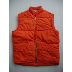 画像: JC PENNEY VTG PUFFY VEST ORANGE L