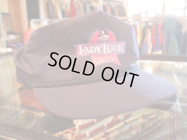 画像1: LADY LUCK CASINO VTG CAP NAVY