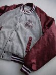 画像3: MACK TRUCKS CHALK LINE VTG STUDIAM JUMPER GRAYxWINERED LARGE